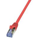 LogiLink LOGILINK - Patch Cablu Cat.6A 10G S/FTP PIMF PrimeLine 0,5 roșu