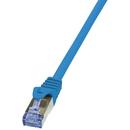 LogiLink LOGILINK - Patch Cablu Cat.6A 10G S/FTP PIMF PrimeLine 1m albastru