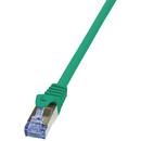 LOGILINK - Patch Cablu Cat.6A 10G S/FTP PIMF PrimeLine 1,5m verde