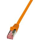 LOGILINK - Patchcord Cablu Cat.6 S/FTP PIMF PrimeLine 2,00m, portocaliu