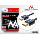 MACLEAN Maclean MCTV-703 3m HDMI-HDMI SLIM v1.4  High Quality Cable 3d GOLD