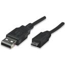 Manhattan Manhattan cablu Hi-Speed USB 2.0 A-Micro B M/M 1,8m negru