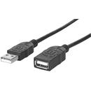 Manhattan Manhattan cablu prelungitor Hi-Speed USB A-A M/F 1,8m