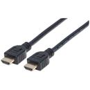 Manhattan Manhattan Cablu monitor HDMI/HDMI V2.0 M/M Ethernet 3m negru