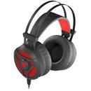 Natec GENESIS Gaming headset NEON 360 Stereo Backlight Vibration black-red