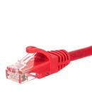 NETRACK Netrack patch cable RJ45, snagless boot, Cat 6 UTP, 0.5m red