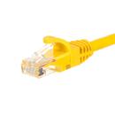 NETRACK Netrack patch cable RJ45, snagless boot, Cat 6 UTP, 5m yellow
