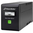 Power Walker UPS Power Walker Line-Interactive 600VA 3x IEC C13, PURE SINE, RJ11/RJ45,USB,LCD