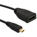 QOLTEC Qoltec Cabel Micro HDMI DM / HDMI AF v1.4 | 0,2m