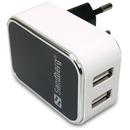 Sandberg AC Încărcator Dublu USB 2.4+1A EU