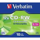 Verbatim Verbatim CD-RW [ 700MB, 12x, jewel case, 10 bucati ]
