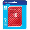 Verbatim Verbatim Disc extern Store & Go G2 2.5inch 1TB USB3.0, Roșu