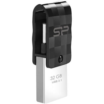 Memorie USB Silicon Power Mobile C31 Type-C/USB3.1 32GB Black