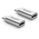 Ringke Set 2x Adaptor Ringke Ligthning - USB-C Gri