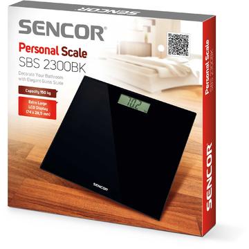 Cantar Sencor de baie SBS 2300BK 150 kg