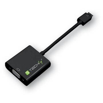 Techly Convertor HDMI mini (C) tata >  VGA mama