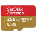 SanDisk Extreme MicroSDXC 256GB Class 10 Class U3 V3 + adapter