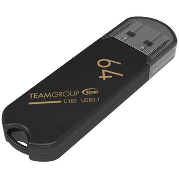 Memorie USB Team Group memorie USB C183 64GB USB 3.0 negru