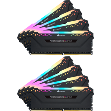Memorie Corsair Vengeance RGB PRO 128GB DDR4 3200MHz CL16 1.35v Quad Channel Kit