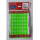 Tanex Etichete autoadezive color, 12 x 17 mm, 560 buc/set, Tanex - verde fluorescent
