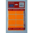 Tanex Etichete autoadezive color, 13 x 50 mm, 200 buc/set, Tanex - rosu fluorescent