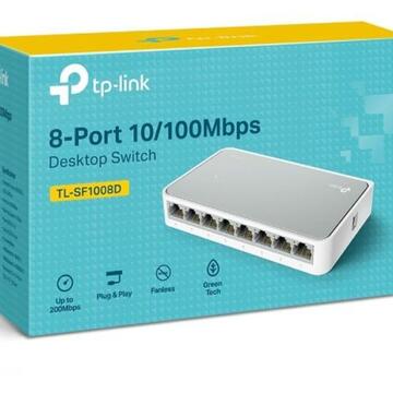 Switch TP-LINK TL-SF1008D, 8 port, 10/100 Mbps