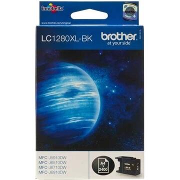 Brother Toner inkjet LC1280XLBK, negru, 2400 pagini