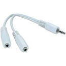 Gembird Cablu Audio Gembird spliter 3.5 jack to 2 x stereo socket 10cm
