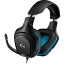 Logitech G432 7.1 Surround Sound Wired Gaming Headset, USB, Leatherette