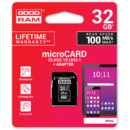 GOODRAM Micro SDHC UHS-I 32GB Class 10 UHS-I + Adaptor