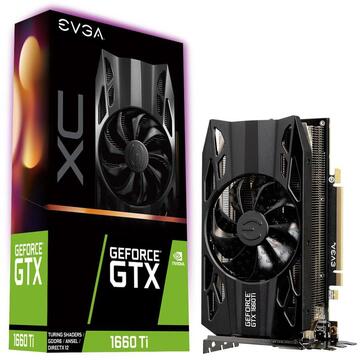 Placa video EVGA GeForce GTX 1660 Ti XC Gaming HDB Fan 6GB GDDR6 192-bit