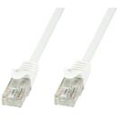TECHLYPRO TechlyPro Cablu patch cord RJ45 Cat6 U/UTP 1,5m alb 100% cupru