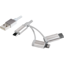 LogiLink LOGILINK - USB to Micro USB sync- and charging cable with Lightning