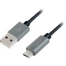 LogiLink LOGILINK - Sync & charging cable, USB to Micro USB male, grey