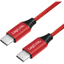 LogiLink LOGILINK - USB 2.0 cable, USB-C to USB-C, red, 0.3m