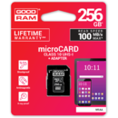 GOODRAM Memory card Micro SDXC 256GB Class 10 UHS-I + Adapter