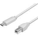 LogiLink LOGILINK - USB 2.0 connection cable, USB-C male to USB-B male, 1m