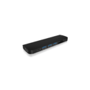 ICYBOX IcyBox Docking Station with integrated cable USB Type-C, HDMI, VGA, Black