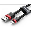 Baseus CALKLF-C19 Lightning M - USB 2.0 M; 2m; Negru