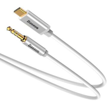 Accesorii Audio Hi-Fi Baseus Cable CAM01-02 USB type C M - Jack 3,5 mm M; 1,2m; Alb