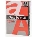 DOUBLE-A Hartie color pentru copiator A4, 80g/mp, 25coli/top, Double A - rosu intens