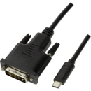 LOGILINK - USB 3.2 Gen 1x1 USB-C™ M to DVI Cable, 1.8m