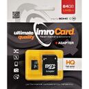 Card Set memory IMRO 10/64G UHS-I ADP (64GB; Class 10, Class U1; + adapter)