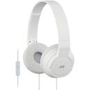 Headphones JVC HA-SR185-WE (on-ear; with microphone; white color