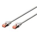 DIGITUS DIGITUS Premium CAT 6 SSTP patch cable, Length 0,5m, Color grey