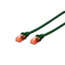 DIGITUS DIGITUS Premium CAT 6 UTP patch cable, Length 0,5m, Color green