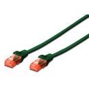 DIGITUS DIGITUS Premium CAT 6 UTP patch cable, Length 5,0m, Color green