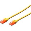 DIGITUS Premium CAT 6 UTP patch cable, Length 5,0m, Color yellow