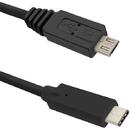 QOLTEC Qoltec Cable USB 3.1 type C male | Micro USB 2.0 B male | 1.2m