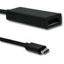 QOLTEC Qoltec USB 3.1 adapter type C male / DP female | 4K | 23cm